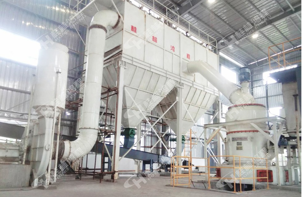 立磨機石灰石粉磨生產線HC擺式磨粉機