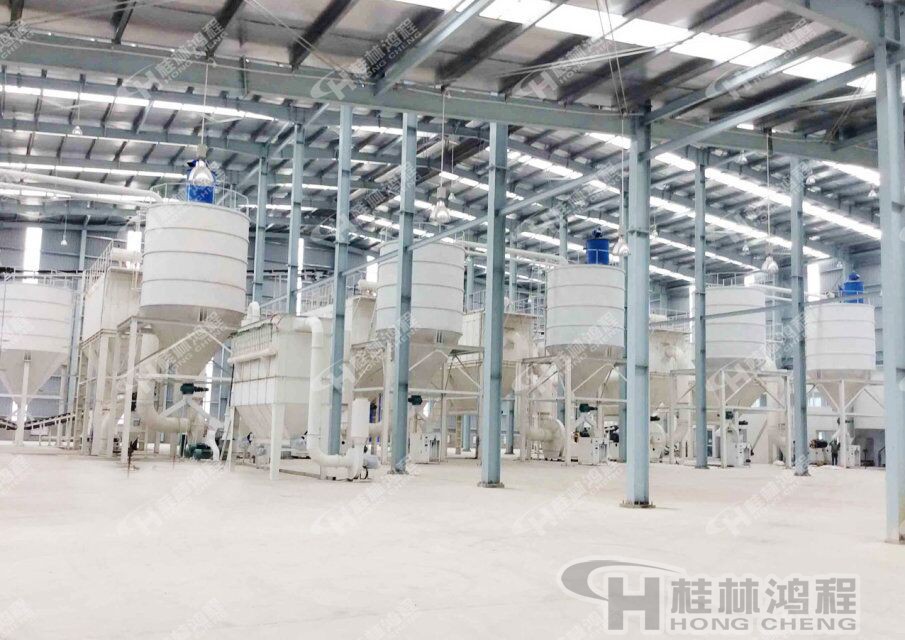 桂林鴻程新型環保磨粉機-碳酸鈣超細磨粉機-HCH超細環輥磨粉機