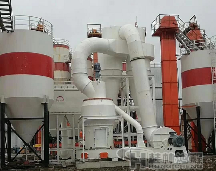 鴻程大型HC1900煅燒高嶺土粉體生產線廣東老板安裝完畢試

車